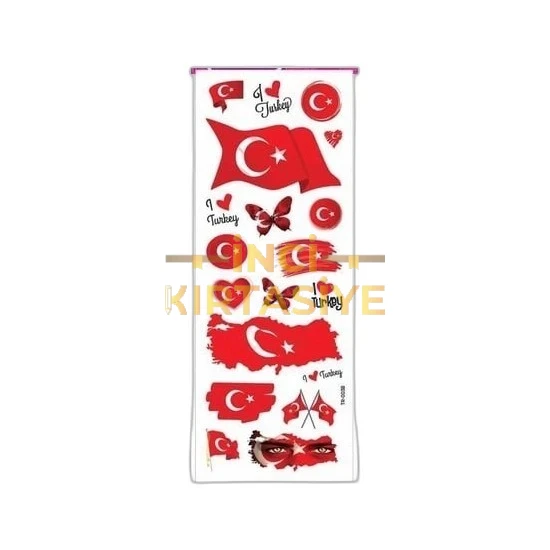 PUTİ SHINE STICKER - TÜRK BAYRAĞI 3