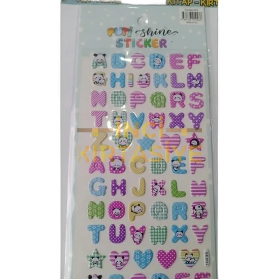 PUTİ SHINE STICKER-HARFLER 1