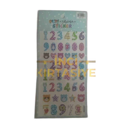 PUTİ SHINE STICKER-RAKAMLAR 2