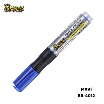 BRONS AKRİLİK MARKER MAVİ