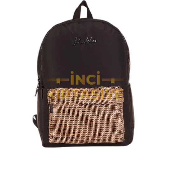 KAUKKO WICKER SIRT ÇANTASI (BLACK)