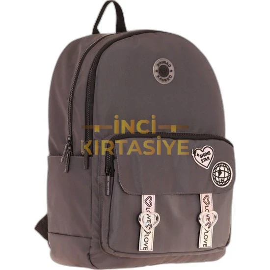 KAUKKO MIRROR SIRT ÇANTASI (GRİ)