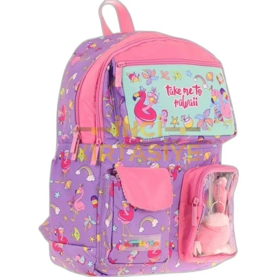 KAUKKO KIDS SIRT ÇANTASI (PLUSH FLAMINGO)