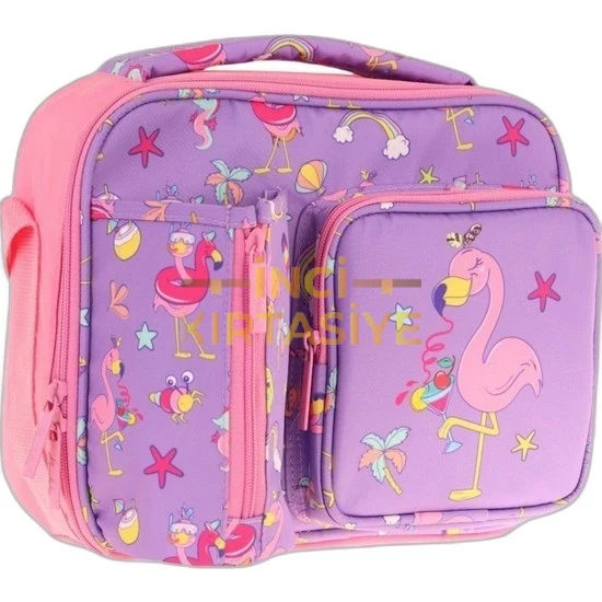 KAUKKO KIDS BESLENME CANTASI (PLUSH FLAMINGO)