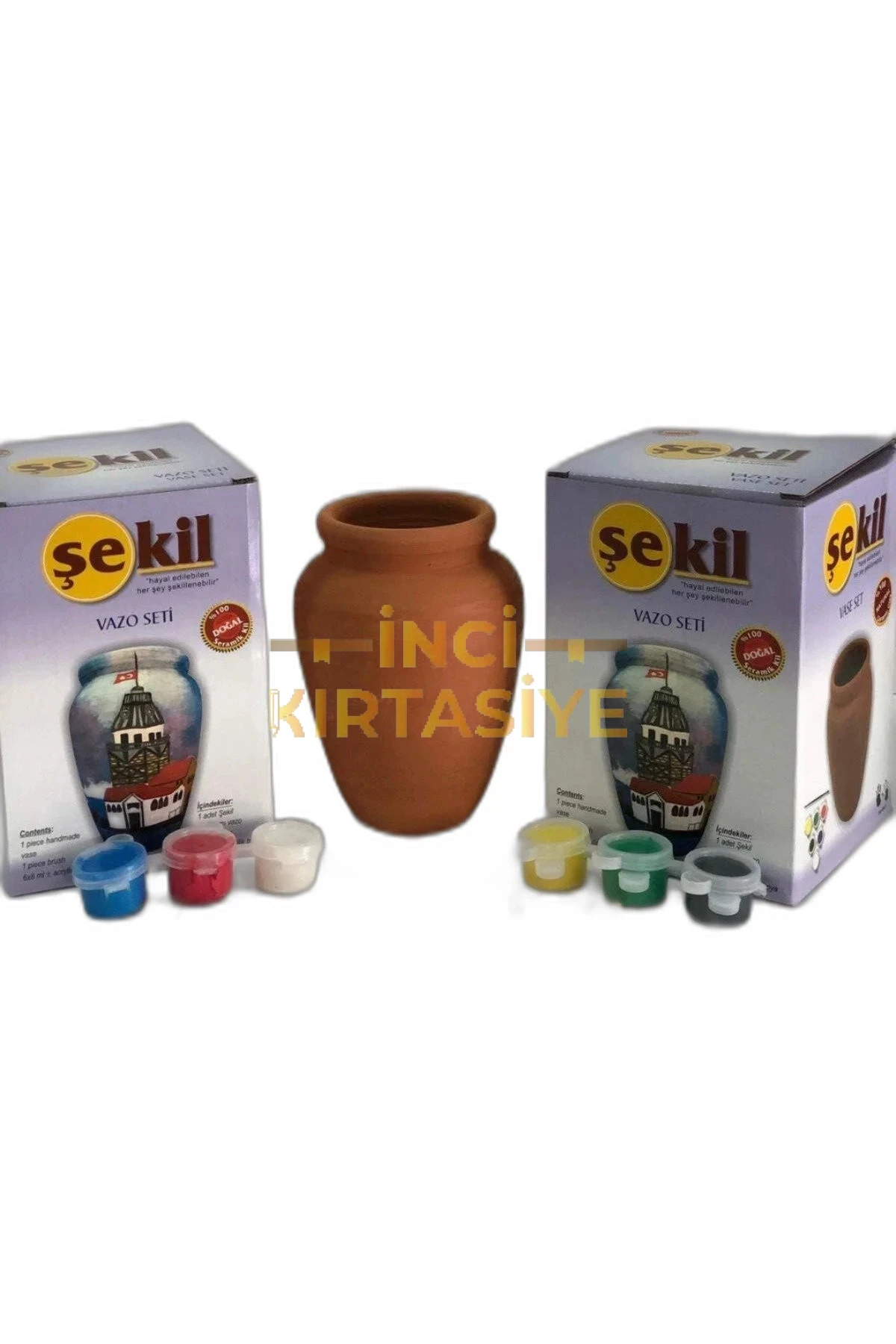 ŞEKİL VAZO BOYAMA SETİ