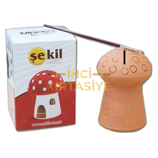 ŞEKİL MANTAR KUMBARA BOYAMA SETİ