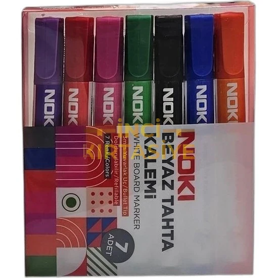 NOKİ BEYAZ TAHTA KALEMİ 7 RENK