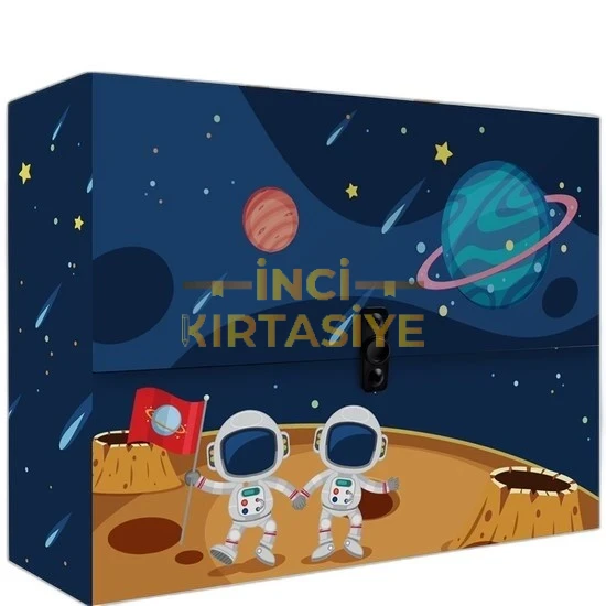 NOKİ KUTU KLASÖR DESENLİ KULPLU ÇANTA