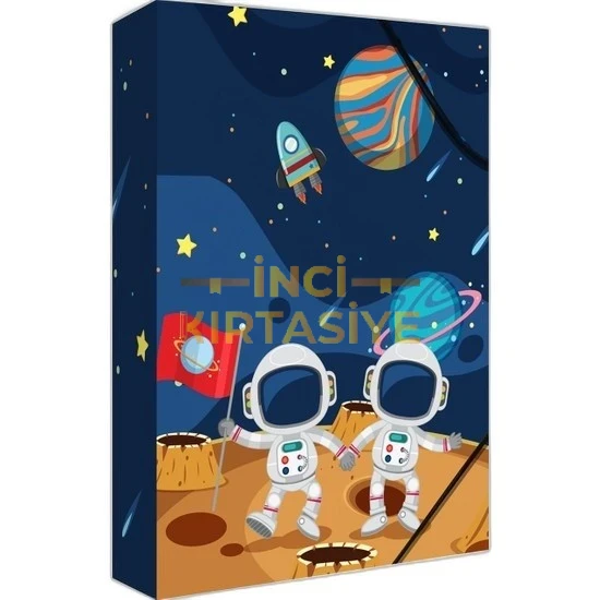 NOKİ KUTU KLASÖR DESENLİ LASTİKLİ