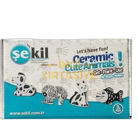 ŞEKİL SERAMİK CUTE ANİMALS BOYAMA SETİ