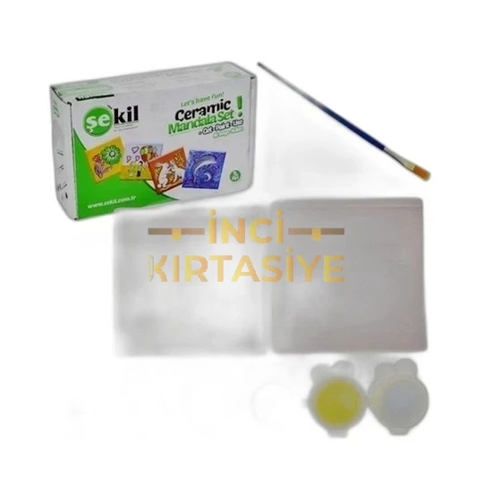 ŞEKİL SERAMİK MANDALA BOYAMA SETİ