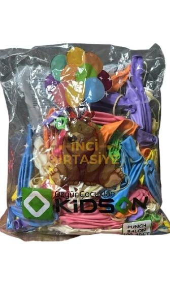 KARIŞIK RENK LASTİKLİ PUNCH BALON