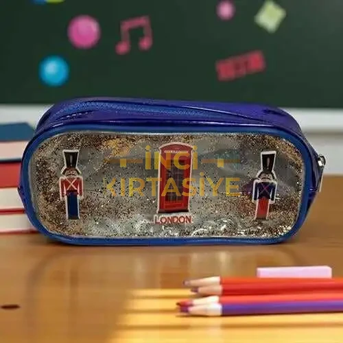 4NİO DESENLİ ŞEFFAF KALEMLİK