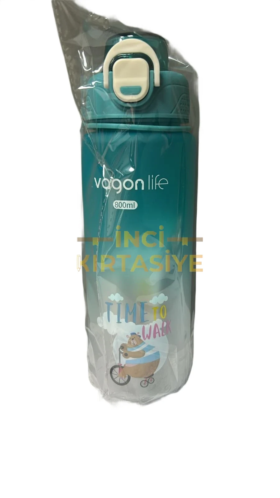 VAGONLİFE 800 ML SOFT-TOUCH SEVİMLİ HAYVAN FİGÜRLÜ TURKUAZ