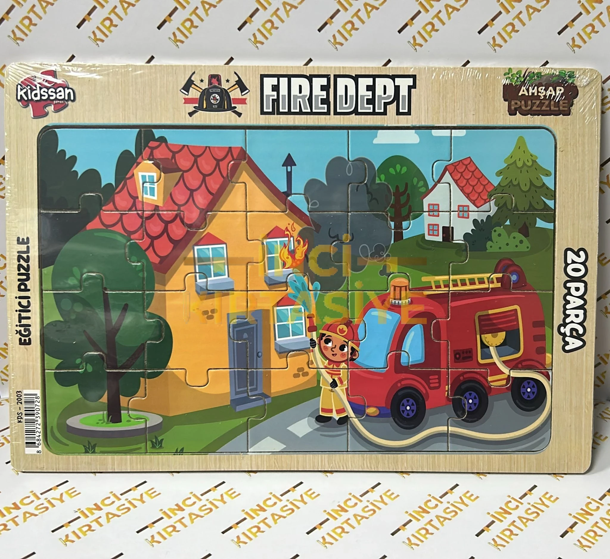 İTFAİYE 20 PARÇA AHŞAP YAPBOZ