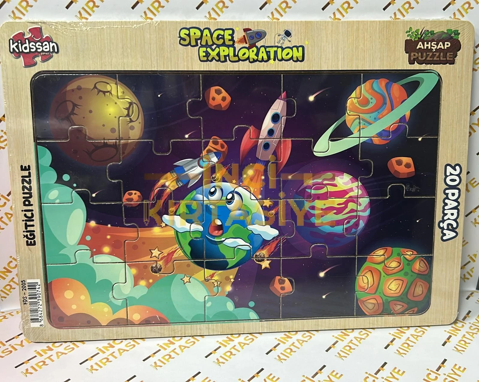 UZAY ARAŞTIRMASI 20 PARÇA AHŞAP YAPBOZ