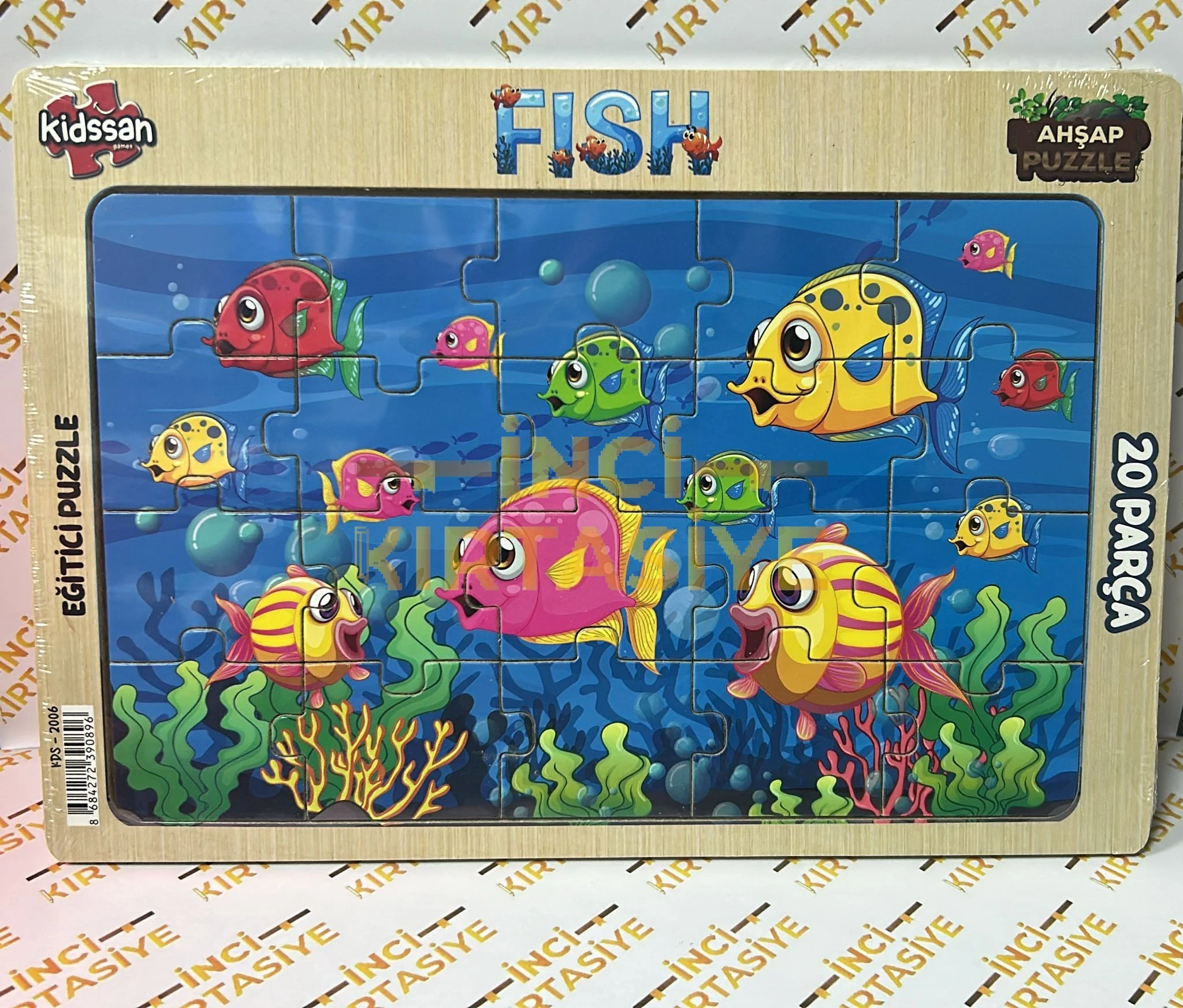 BALIK 20 PARÇA AHŞAP YAPBOZ