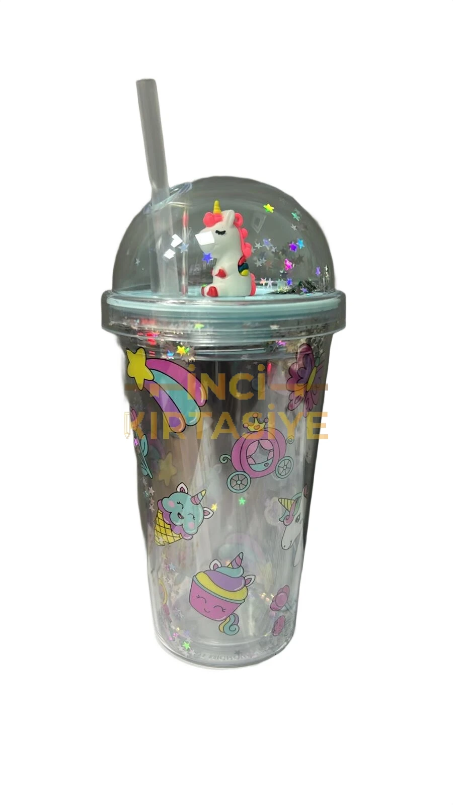 VAGONLİFE 450 ML UNİCORN PİPETLİ BARDAK