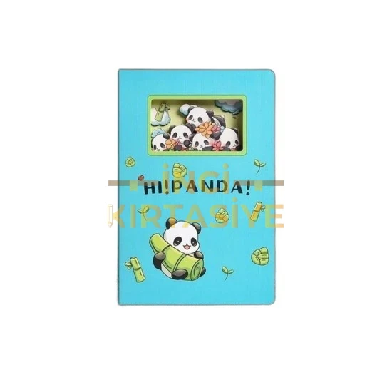 VAGONLİFE 3D Hİ PANDA TEMALI DEFTER