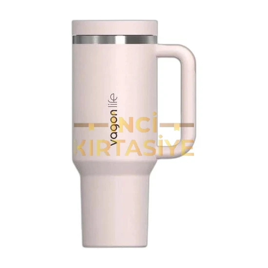 VAGONLİFE PEMBE ÇELİK TERMOS 1200ML