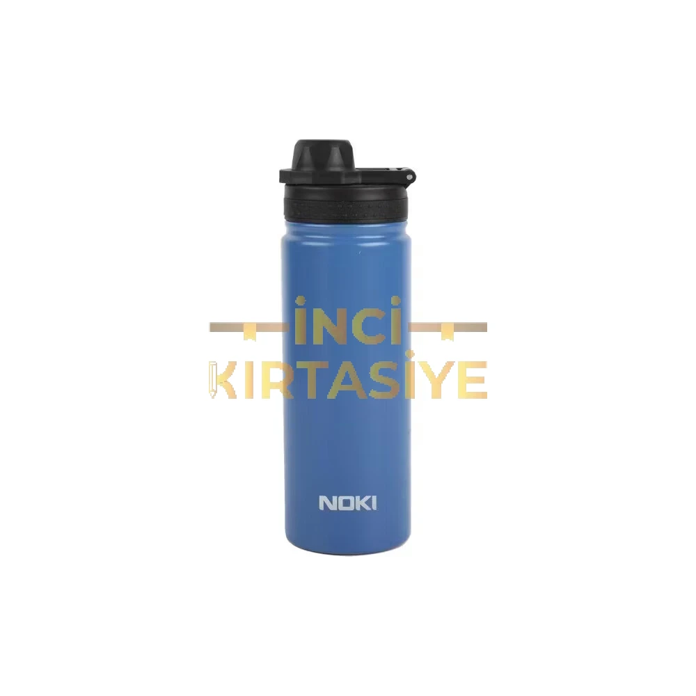ÇELİK MATARA VİDALI KAPAK TAŞIMA KULPLU 540ML MAVİ