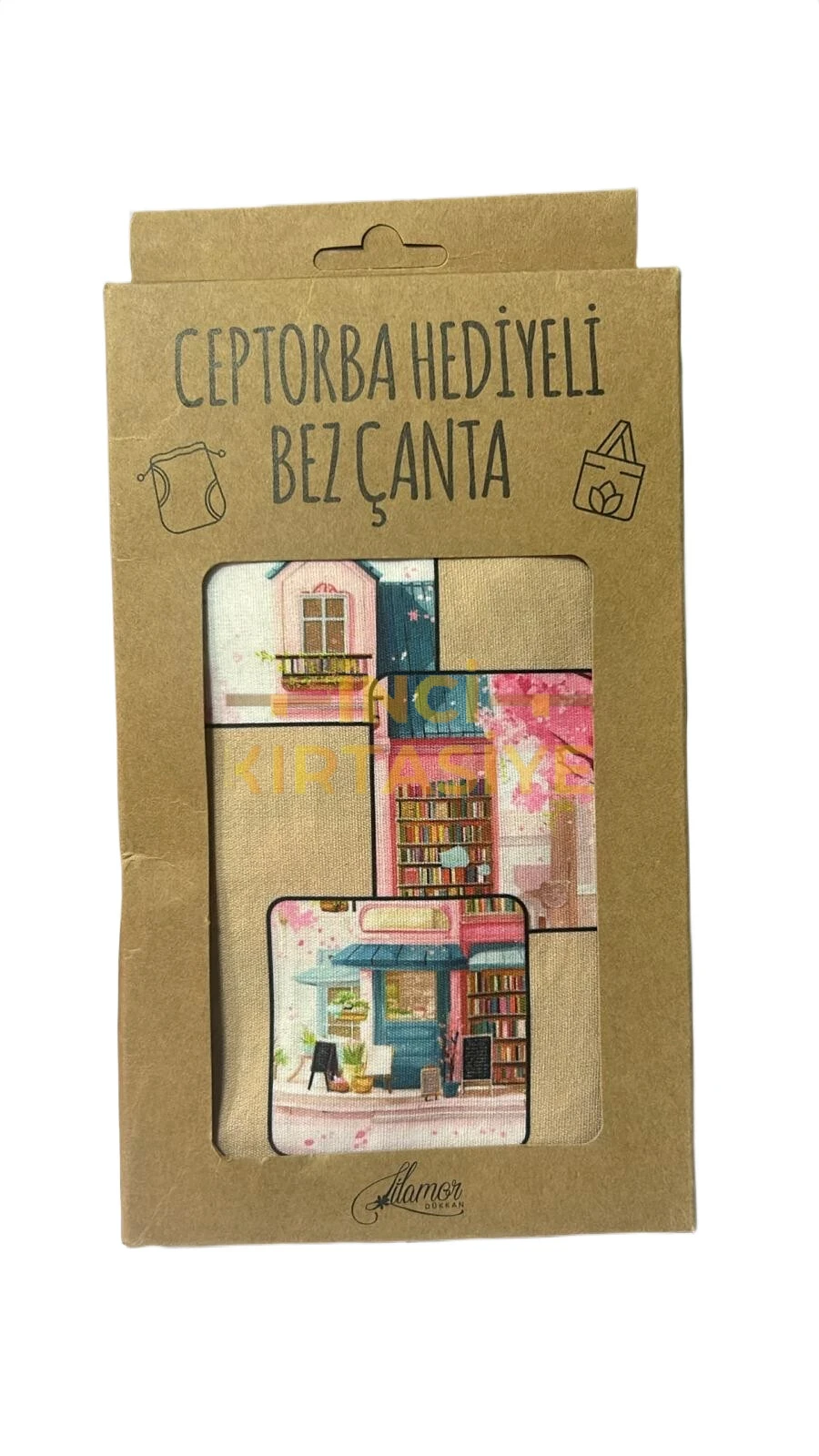 LİLAMOR SEYAHAT CEP TORBA HEDİYELİ BEZ ÇANTA