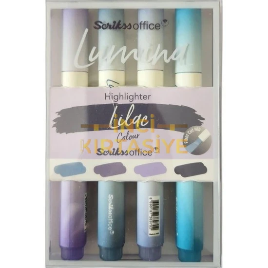 LUMINA İŞARETLEME KALEMİ LILAC 4 LÜ SET