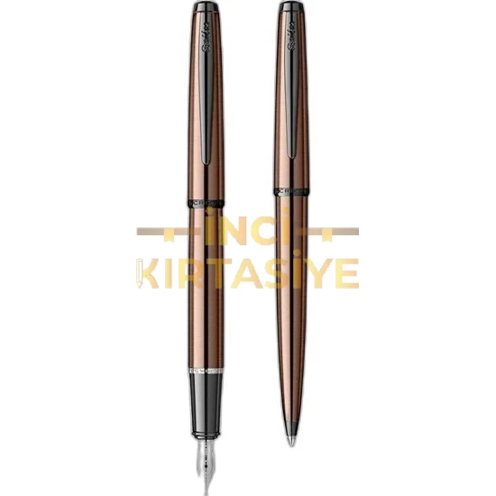 SCRİKSS 78MR DOLMA KALEM - TÜKENMEZ KALEM İKİLİ SET MAT SİYAH