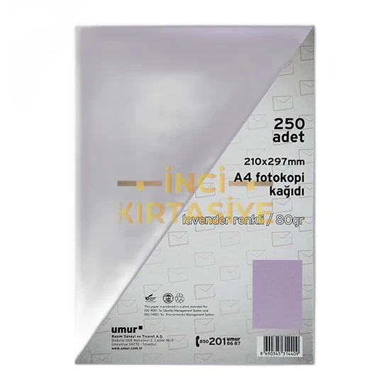 UMUR A4 RENKLİ FOTOKOPİ KAĞIDI LİLA