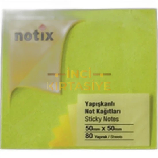 NOTİX 50*50 80 YAPIŞKANLI NOTLUK