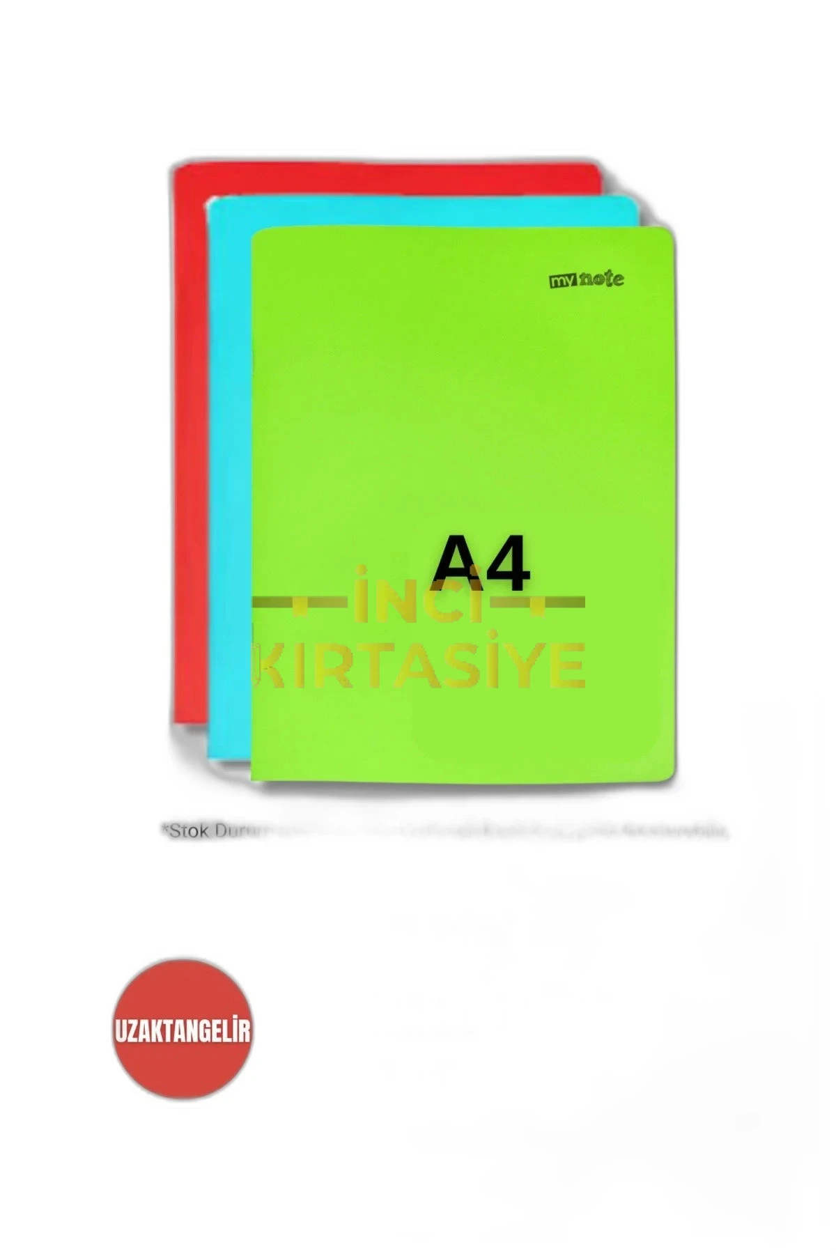 MYNOTE TEXT NEON PP A4 60 KARELİ DEFTER