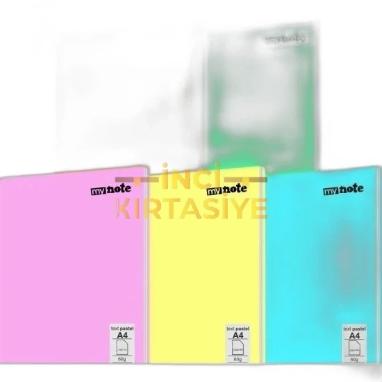 MYNOTE TEXT PASTEL A4 PP 40 KARELİ DEFTER