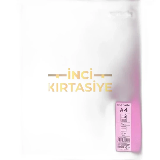 MYNOTE TEXT PASTEL A4 PP 60 KARELİ DEFTER