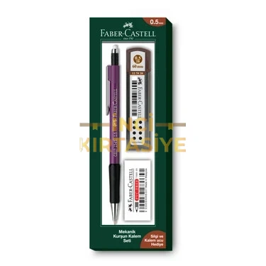 FABER-CASTELL 1346+SİLGİ+MİN KALEM SETİ