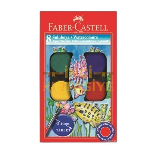 FABER-CASTELL 8 RENK SULUBOYA