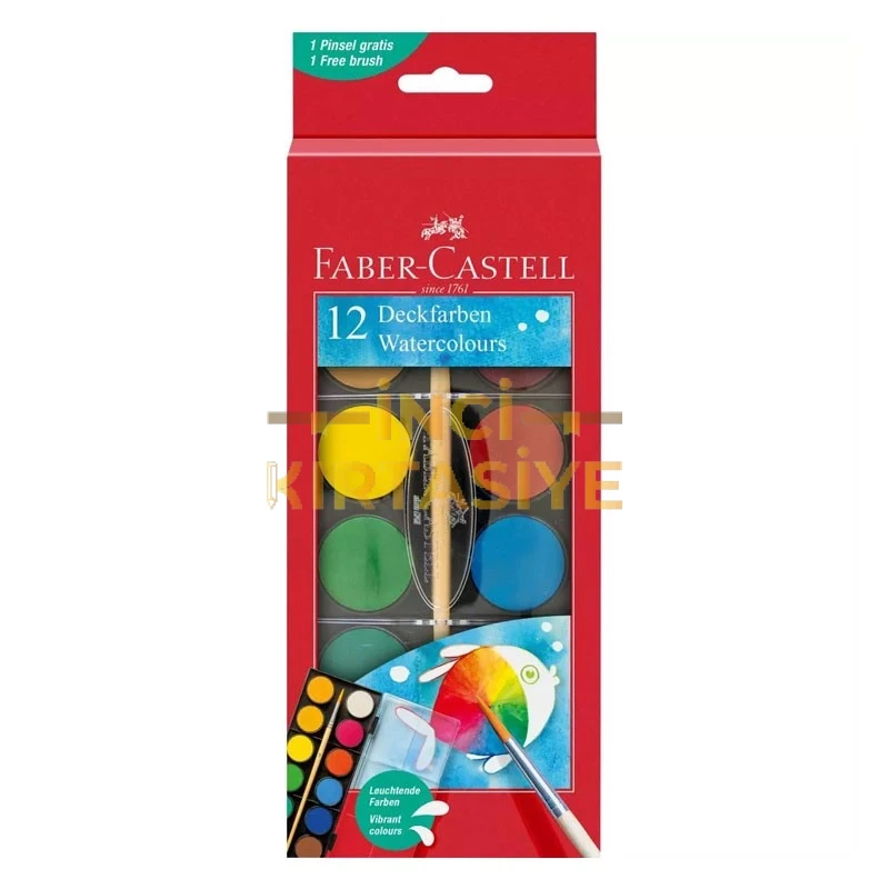 FABER CASTELL SULUBOYA 12Lİ BÜYÜK