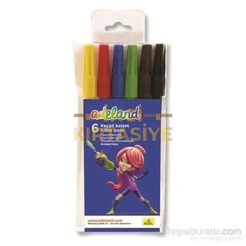 ADELAND 6 RENK KEÇELİ KALEM