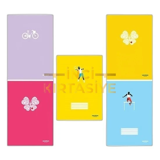 MOPAK A5 80 KARTON KAPAK KARELİ DEFTER