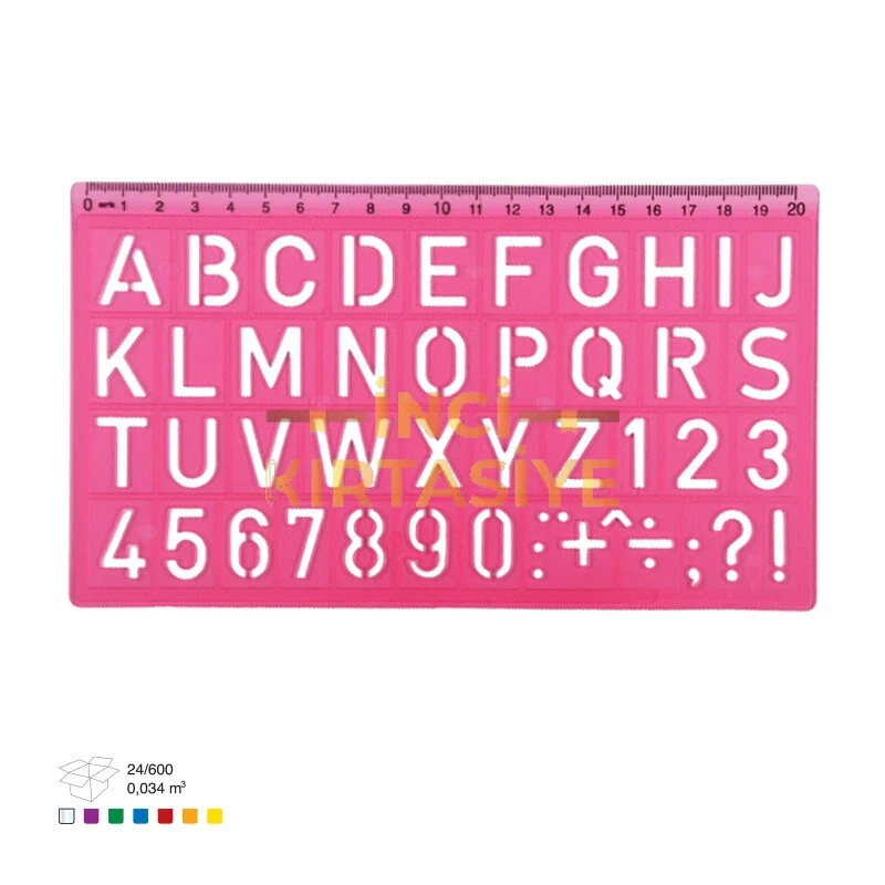 ARK ÜNİVERSAL HARF ŞABLONU