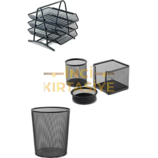 MAS TAM DELIKLI ÇÖP KOVASI (SIYAH)