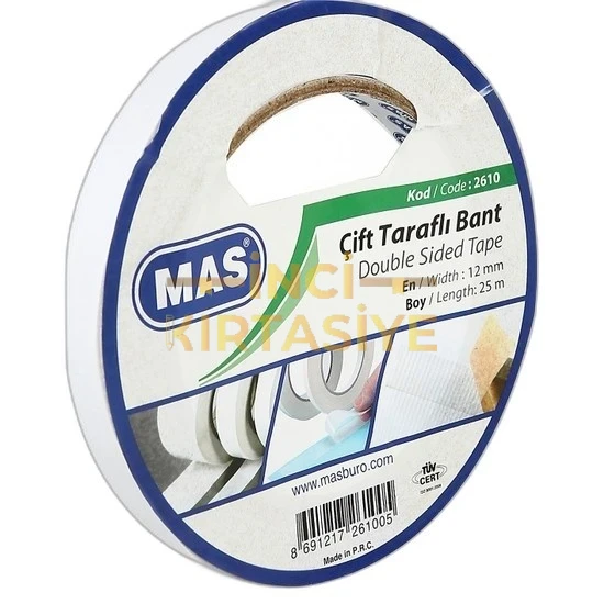 ÇİFT TARAFLI KÖPÜK BANT - 12MMX25M