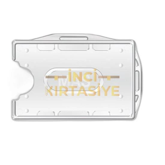 MAS PLASTİK KART MUHAFAZA ÇİFT YÜZ 54X86 ŞEFFAF