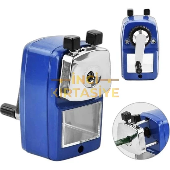 KALEMTRAŞ - KOLLU MASA TIPI METAL - BÜYÜK - LACIVERT