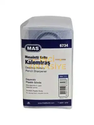 MAS 6734 KALEMTRAŞ KOLLU MASA TİPİ PLASTİK MAVİ