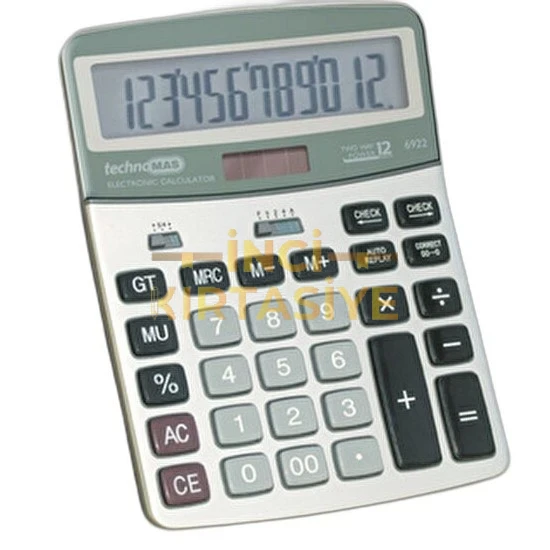 MAS 12 HANE 6922 HESAP MAKİNESİ
