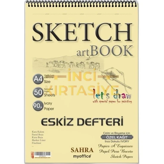 FOLIX A4 50 YP SAHRA SKETCH BLOKNOT SPİRALLİ