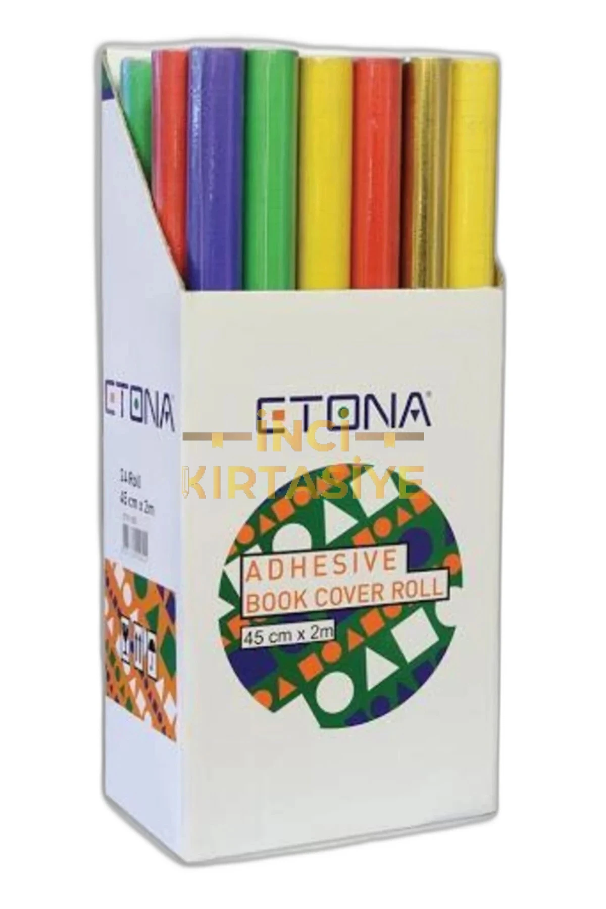 ETONA ASETAT RENKLİ RULO YAPIŞKANLI KARIŞIK 45X2MT ETN-930