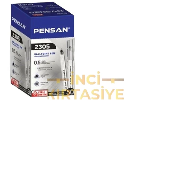 PENSAN 2305 ÜÇGEN SİYAH 0,5 MM TÜKENMEZ KALEM