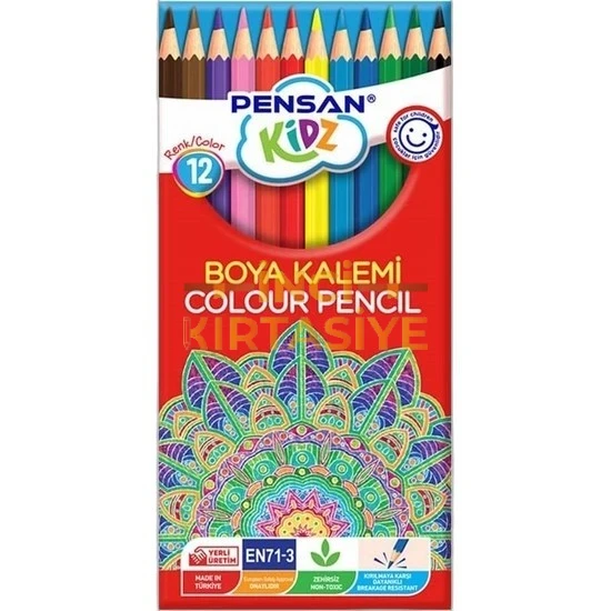 PENSAN KİDZ 12 RENK TAM KURUBOYA