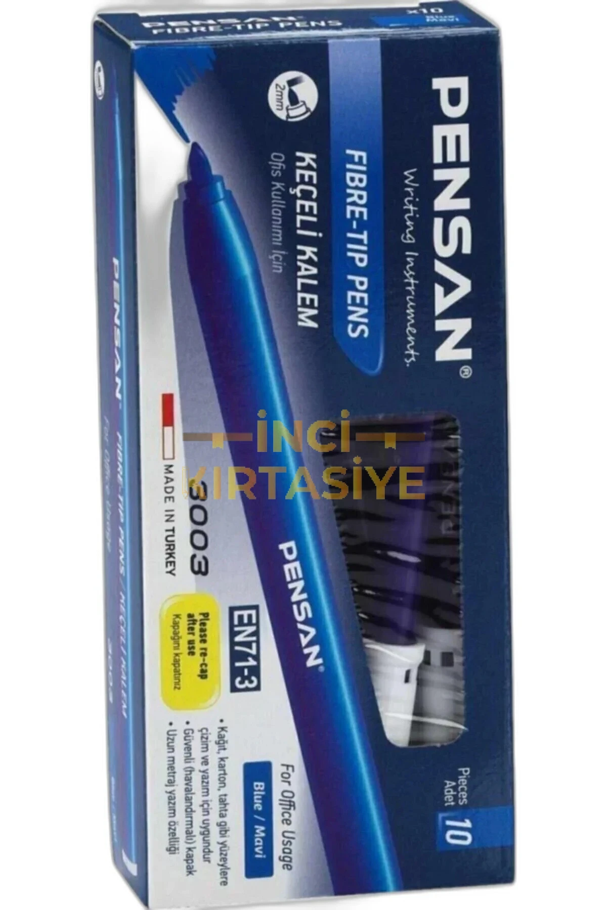 PENSAN 3003 OFİS TİPİ KEÇELİ KALEM MAVİ